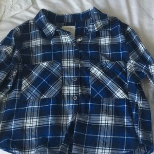 Cropped La Hearts Flannel